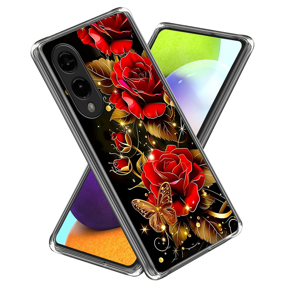 For Samsung Galaxy S25 Edge Case Pattern Printed IMD Shockproof TPU Phone Cover