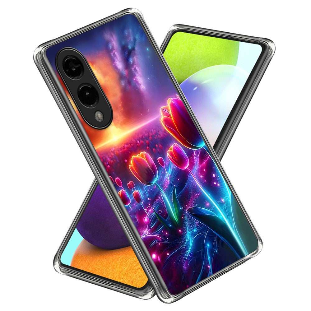 For Samsung Galaxy S25 Edge Case Pattern Printed IMD Shockproof TPU Phone Cover
