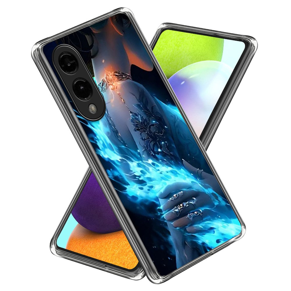 For Samsung Galaxy S25 Edge Case Pattern Printed IMD Shockproof TPU Phone Cover