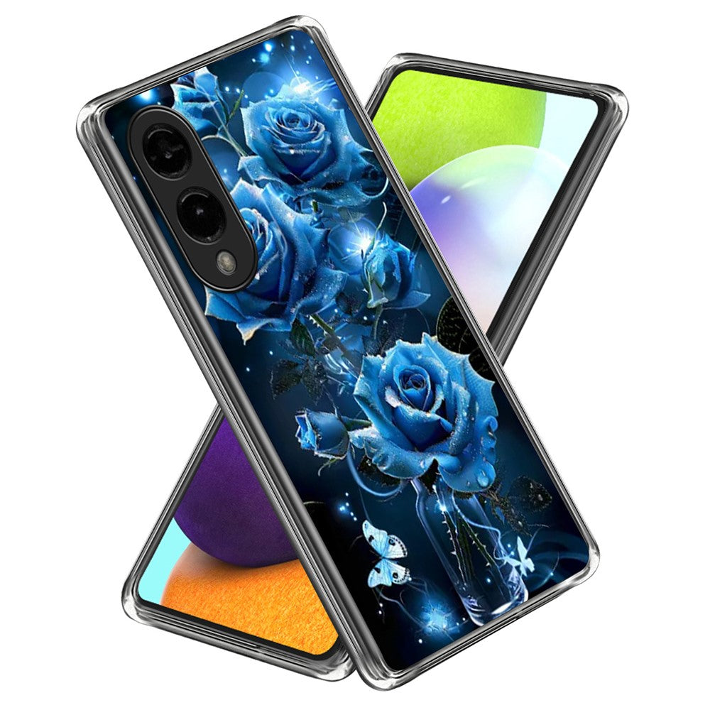 For Samsung Galaxy S25 Edge Case Pattern Printed IMD Shockproof TPU Phone Cover