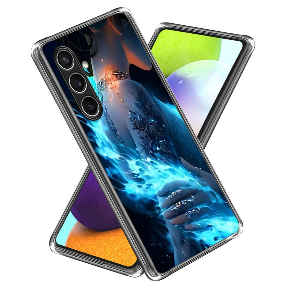 For Samsung Galaxy S24 FE Case Pattern Printed Shockproof TPU Phone Cover
