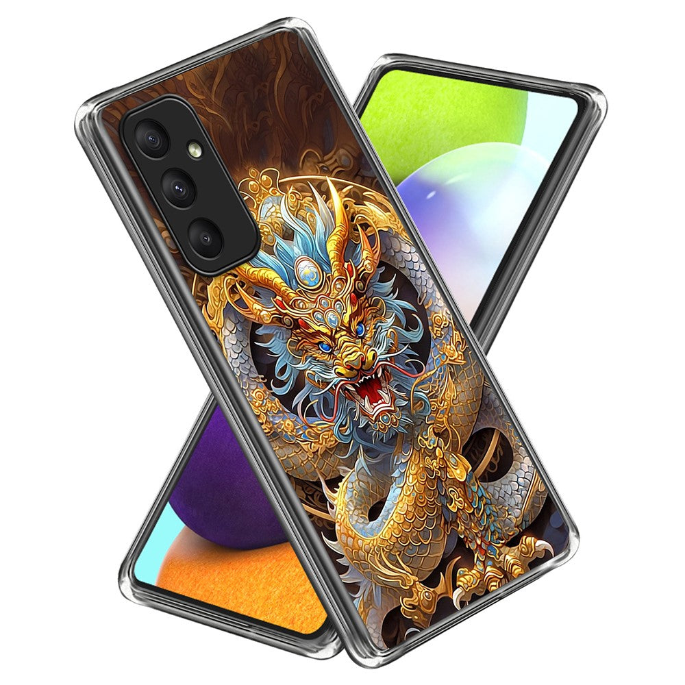 Samsung Galaxy A35 5G-skal med mönstertryck, IMD-stötsäkert TPU-mobilskal