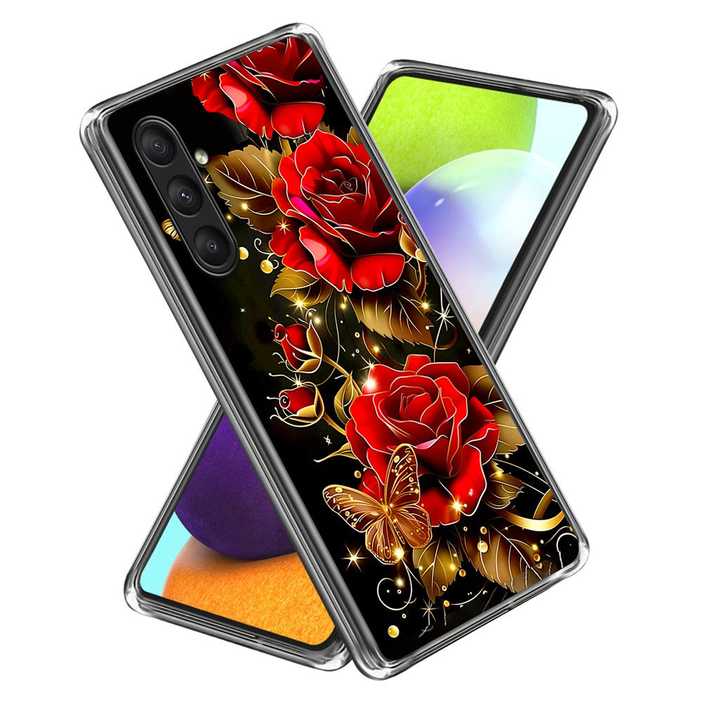 For Samsung Galaxy A25 5G (Global) (161.0 x 76.5 x 8.3mm) Case IMD Pattern Printing TPU Shockproof Phone Cover