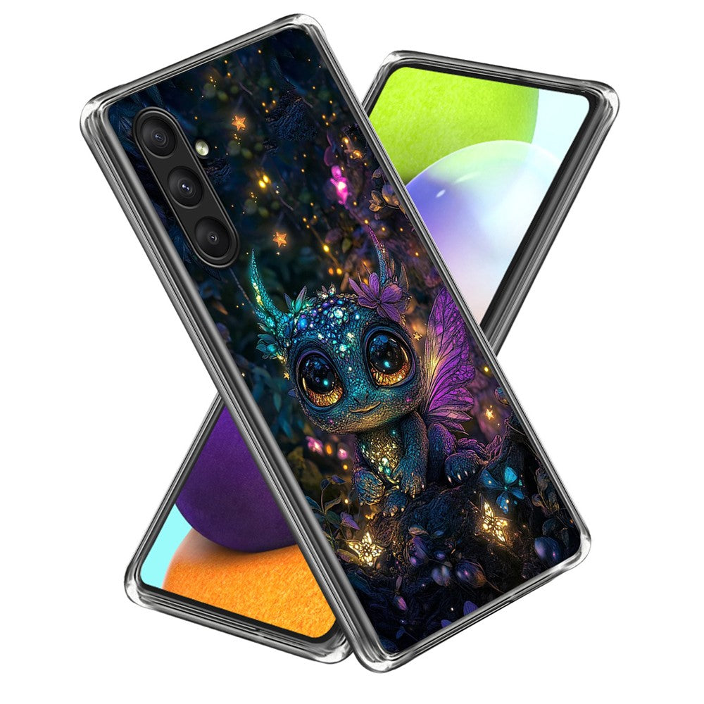 For Samsung Galaxy A25 5G (Global) (161.0 x 76.5 x 8.3mm) Case IMD Pattern Printing TPU Shockproof Phone Cover