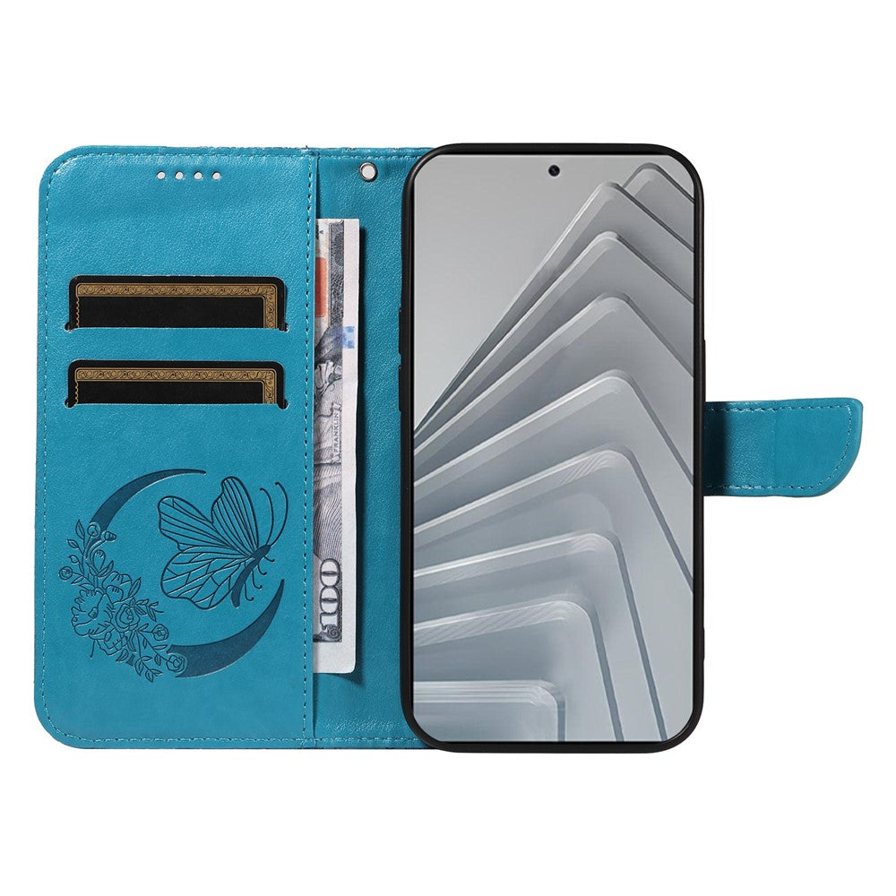 For Xiaomi Redmi Note 14 4G (164.84mm) Case Butterfly Pattern PU Leather Folio Flip Phone Cover