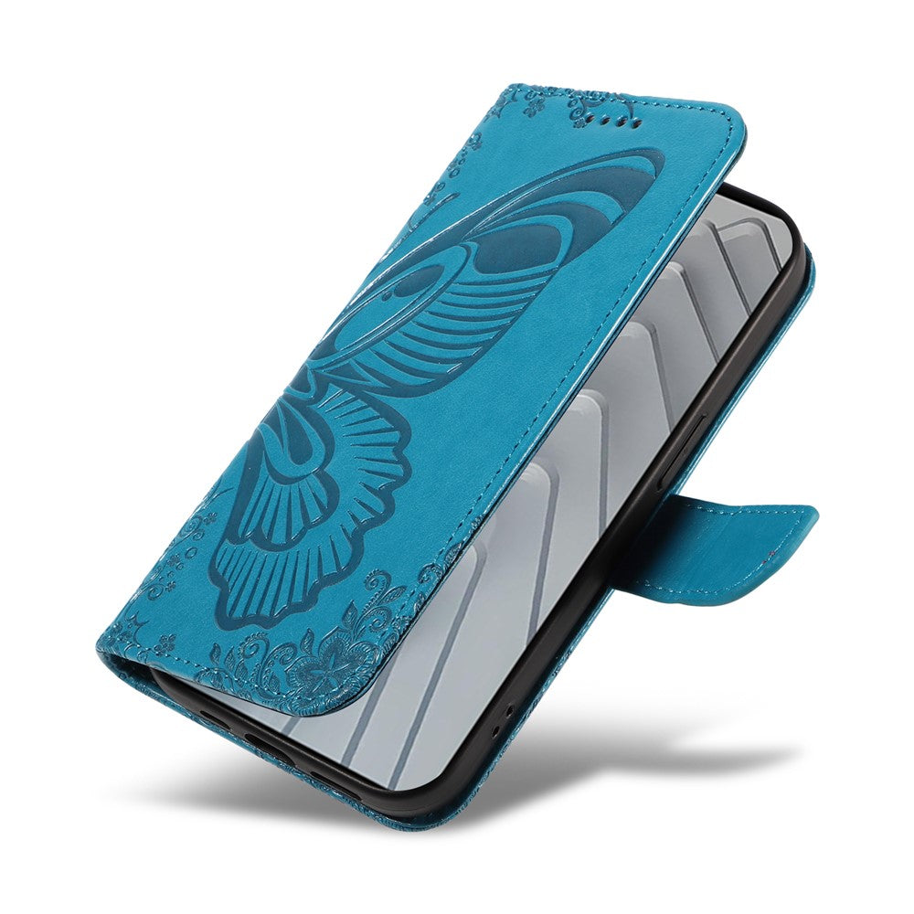 For Xiaomi Redmi Note 14 4G (164.84mm) Case Butterfly Pattern PU Leather Folio Flip Phone Cover