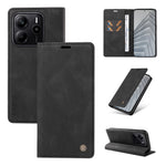 YIKATU For Xiaomi Redmi Note 14 4G (164.84mm) Leather Cover  YK-004 Skin-Touch Wallet Phone Cases
