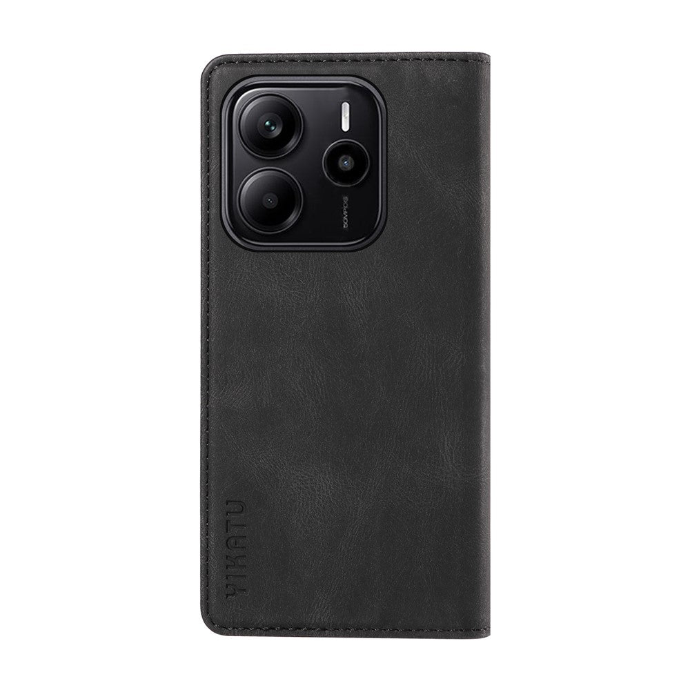 YIKATU For Xiaomi Redmi Note 14 4G (164.84mm) Leather Cover  YK-004 Skin-Touch Wallet Phone Cases