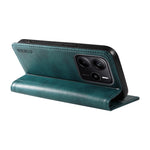 YIKATU For Xiaomi Redmi Note 14 4G (164.84mm) Wallet Case  YK-006 Magnetic Closure Leather Phone Cover Litchi Texture