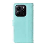 For Xiaomi Redmi Note 14 4G (164.84mm) Wallet Case Rhombus Leather Phone Cover with Strap