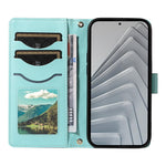 For Xiaomi Redmi Note 14 4G (164.84mm) Wallet Case Rhombus Leather Phone Cover with Strap
