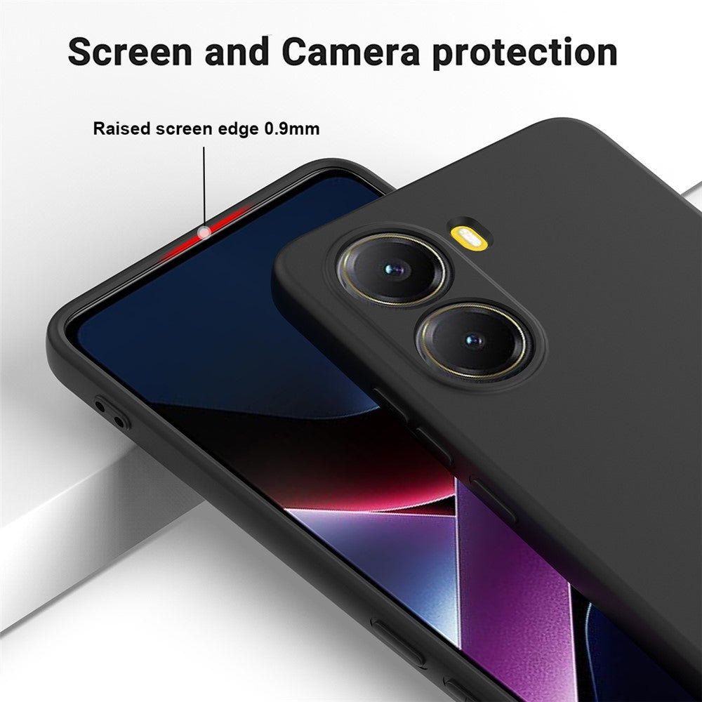 For Xiaomi Redmi Turbo 4 5G / Xiaomi Poco X7 Pro 5G Liquid Silicone Case Phone Back Cover with Hand Strap