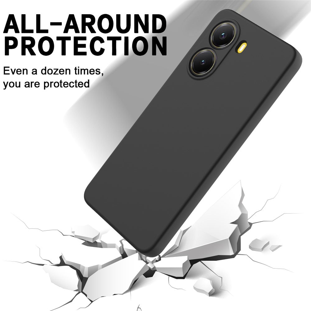 For Xiaomi Redmi Turbo 4 5G / Xiaomi Poco X7 Pro 5G Liquid Silicone Case Phone Back Cover with Hand Strap