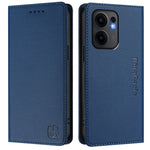 Oppo Reno13 F 5G (Reno 13 FS 5G) / 4G Läderfodral RINACASIS RC01 mobilskal med RFID-blockerande plånboksställ