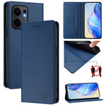 Oppo Reno13 F 5G (Reno 13 FS 5G) / 4G Läderfodral RINACASIS RC01 mobilskal med RFID-blockerande plånboksställ