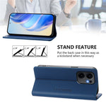 Oppo Reno13 F 5G (Reno 13 FS 5G) / 4G Läderfodral RINACASIS RC01 mobilskal med RFID-blockerande plånboksställ