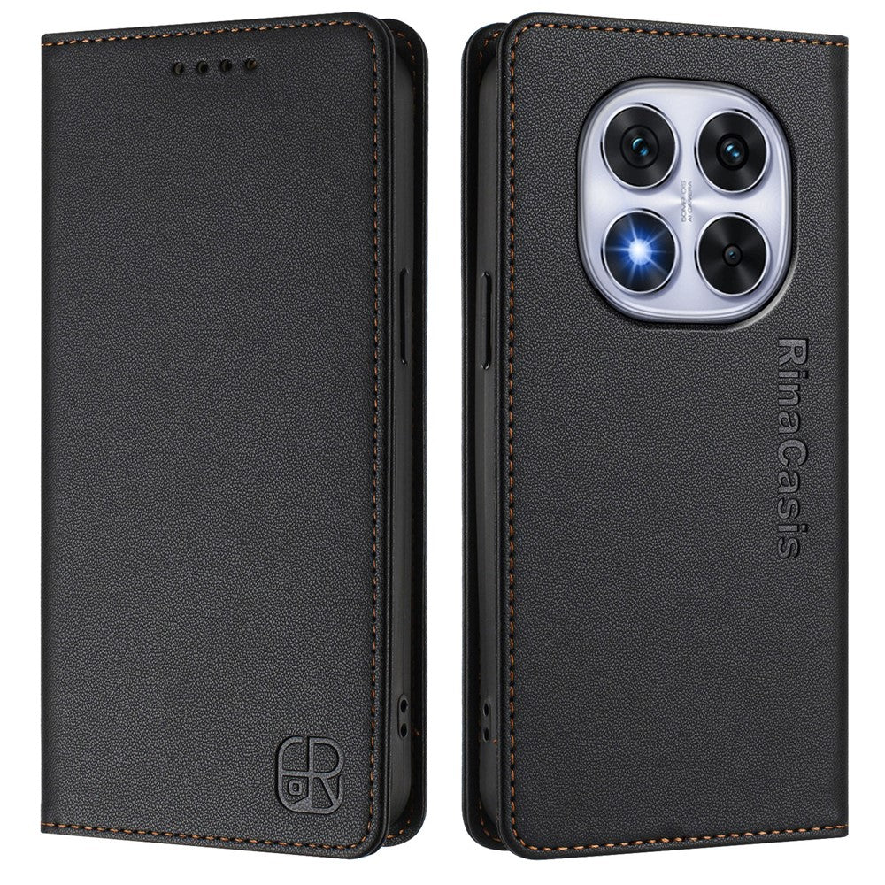 Xiaomi Poco X7 5G / Xiaomi Redmi Note 14 Pro 5G Läderfodral RINACASIS RC01 mobilskal med RFID-blockerande plånboksställ