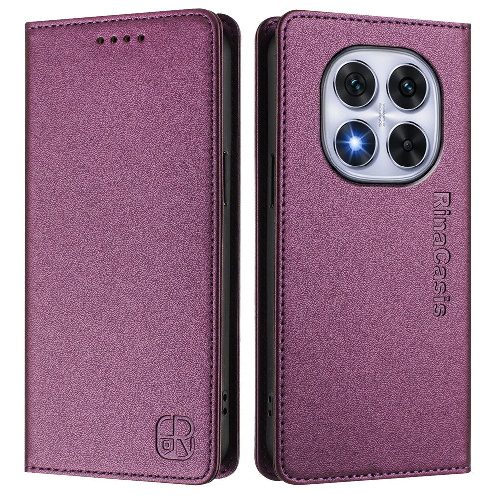 Xiaomi Poco X7 5G / Xiaomi Redmi Note 14 Pro 5G Läderfodral RINACASIS RC01 mobilskal med RFID-blockerande plånboksställ