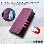 For Samsung Galaxy A55 5G Leather Case RINACASIS RC01 Phone Cover with RFID Blocking Wallet Stand