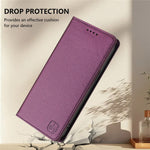 For Samsung Galaxy A55 5G Leather Case RINACASIS RC01 Phone Cover with RFID Blocking Wallet Stand