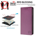 For Samsung Galaxy A55 5G Leather Case RINACASIS RC01 Phone Cover with RFID Blocking Wallet Stand