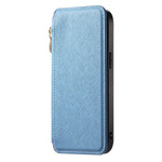 For iPhone 17e / 16e Leather Case Cross Texture Detachable Magnetic Phone Cover Wallet Stand