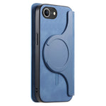 For iPhone 17e / 16e Leather Case Cross Texture Detachable Magnetic Phone Cover Wallet Stand
