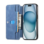For iPhone 17e / 16e Leather Case Cross Texture Detachable Magnetic Phone Cover Wallet Stand