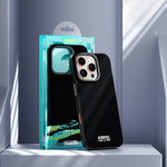 ABEEL For iPhone 16 Pro Max Case Compatible with MagSafe Printed PC TPU Aluminum Alloy Leather Phone Cover