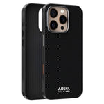 ABEEL For iPhone 16 Pro Max Case Compatible with MagSafe Printed PC TPU Aluminum Alloy Leather Phone Cover