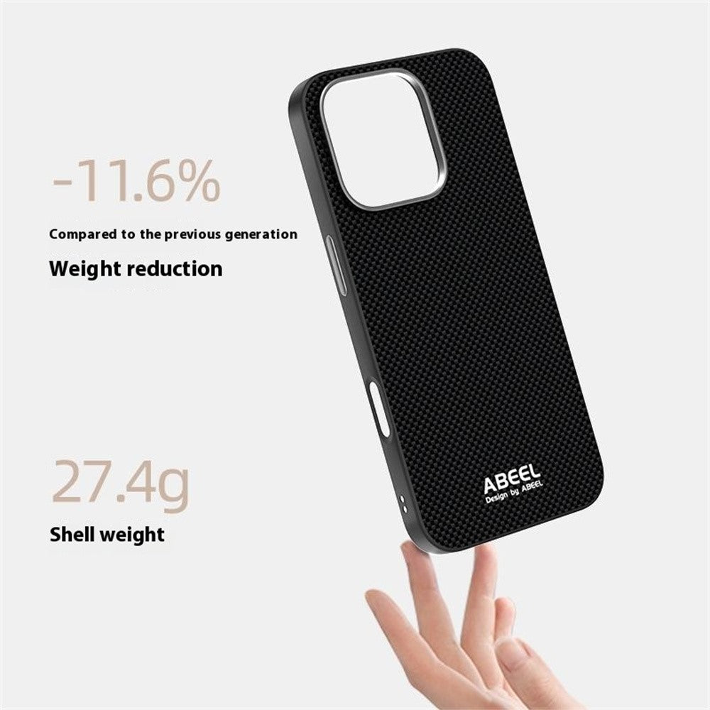 ABEEL For iPhone 16 Pro Max Case Compatible with MagSafe Printed PC TPU Aluminum Alloy Leather Phone Cover