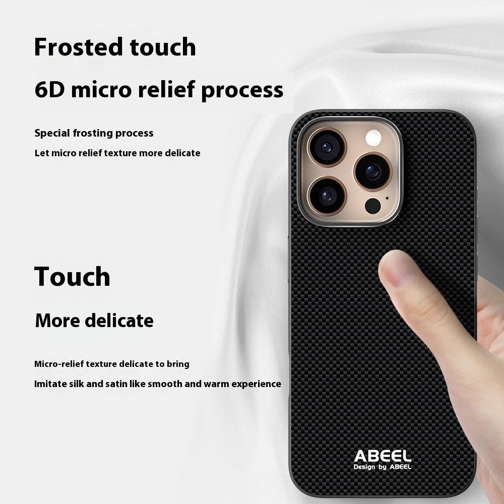 ABEEL For iPhone 16 Pro Max Case Compatible with MagSafe Printed PC TPU Aluminum Alloy Leather Phone Cover