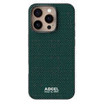 ABEEL For iPhone 16 Pro Max Case Compatible with MagSafe Printed PC TPU Aluminum Alloy Leather Phone Cover