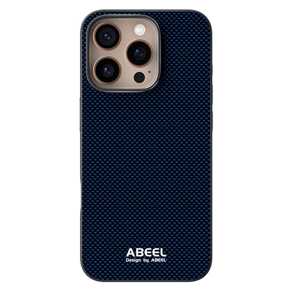 ABEEL For iPhone 16 Pro Max Case Compatible with MagSafe Printed PC TPU Aluminum Alloy Leather Phone Cover