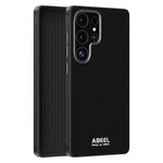 ABEEL Til Samsung Galaxy S25 Ultra Magnetisk Cover Trykt PC TPU Aluminium Legering Læder Telefoncover