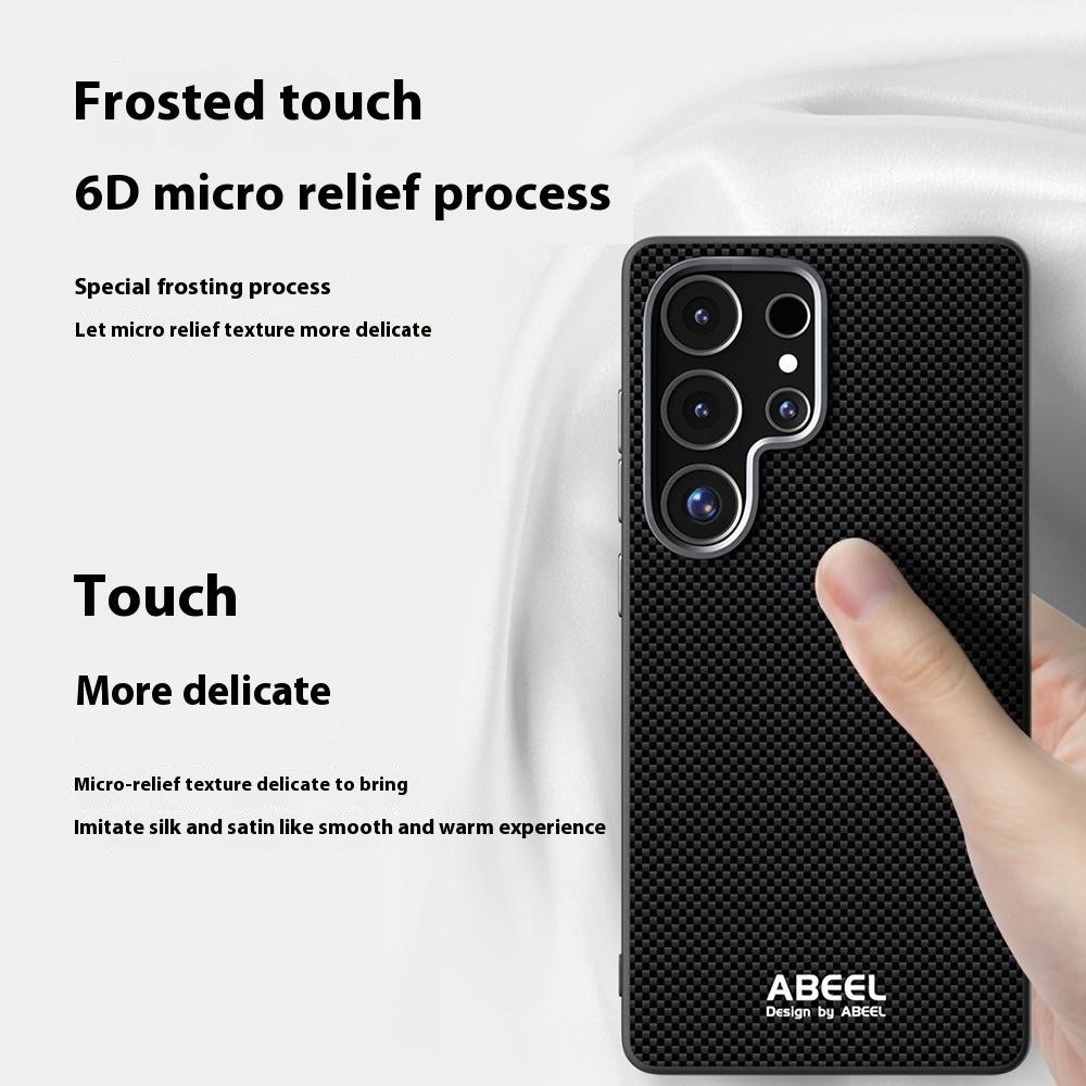 ABEEL Til Samsung Galaxy S25 Ultra Magnetisk Cover Trykt PC TPU Aluminium Legering Læder Telefoncover
