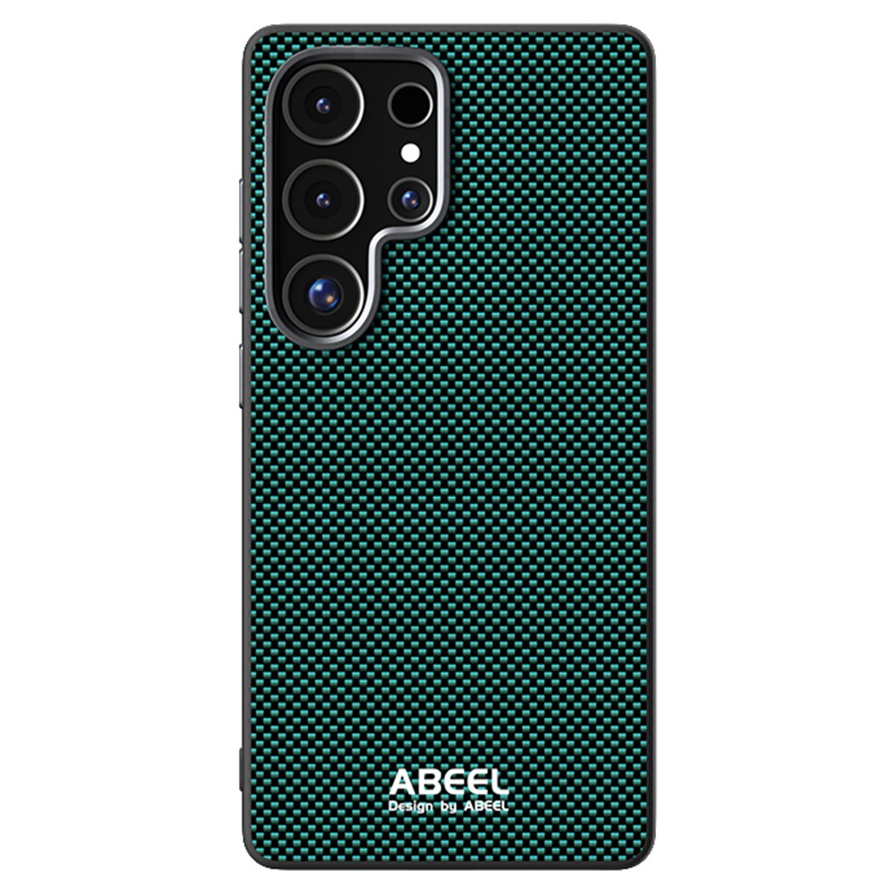 ABEEL Til Samsung Galaxy S25 Ultra Magnetisk Cover Trykt PC TPU Aluminium Legering Læder Telefoncover