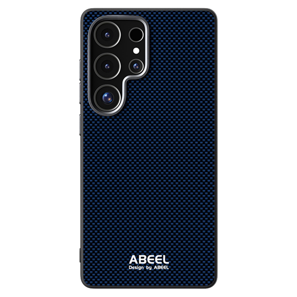 ABEEL Til Samsung Galaxy S25 Ultra Magnetisk Cover Trykt PC TPU Aluminium Legering Læder Telefoncover