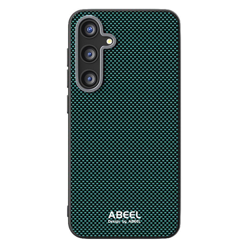 ABEEL för Samsung Galaxy S25+ magnetiskt fodral tryckt PC TPU aluminiumlegering läder telefonfodral