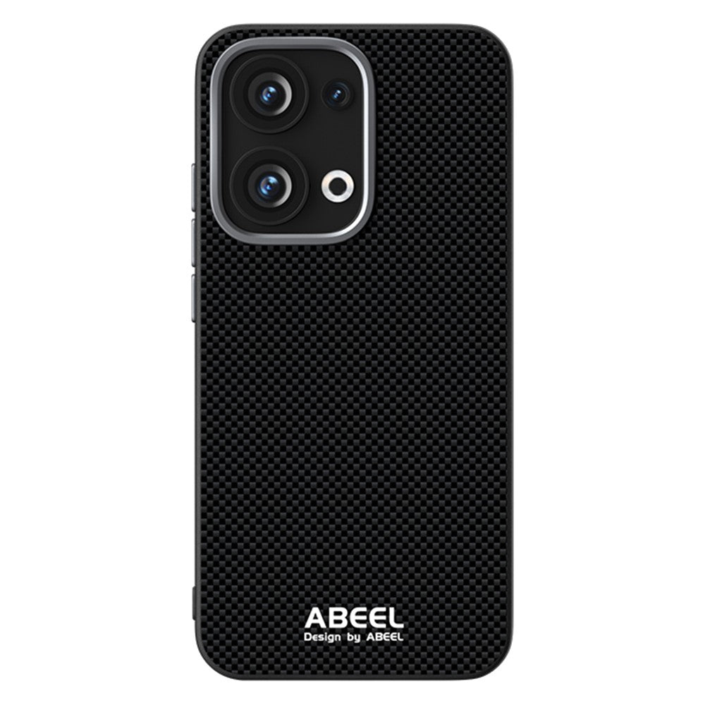 ABEEL För Oppo Reno13 5G (Global) Magnetiskt Skal Tryckt PC TPU Aluminiumlegering Läder mobilskal