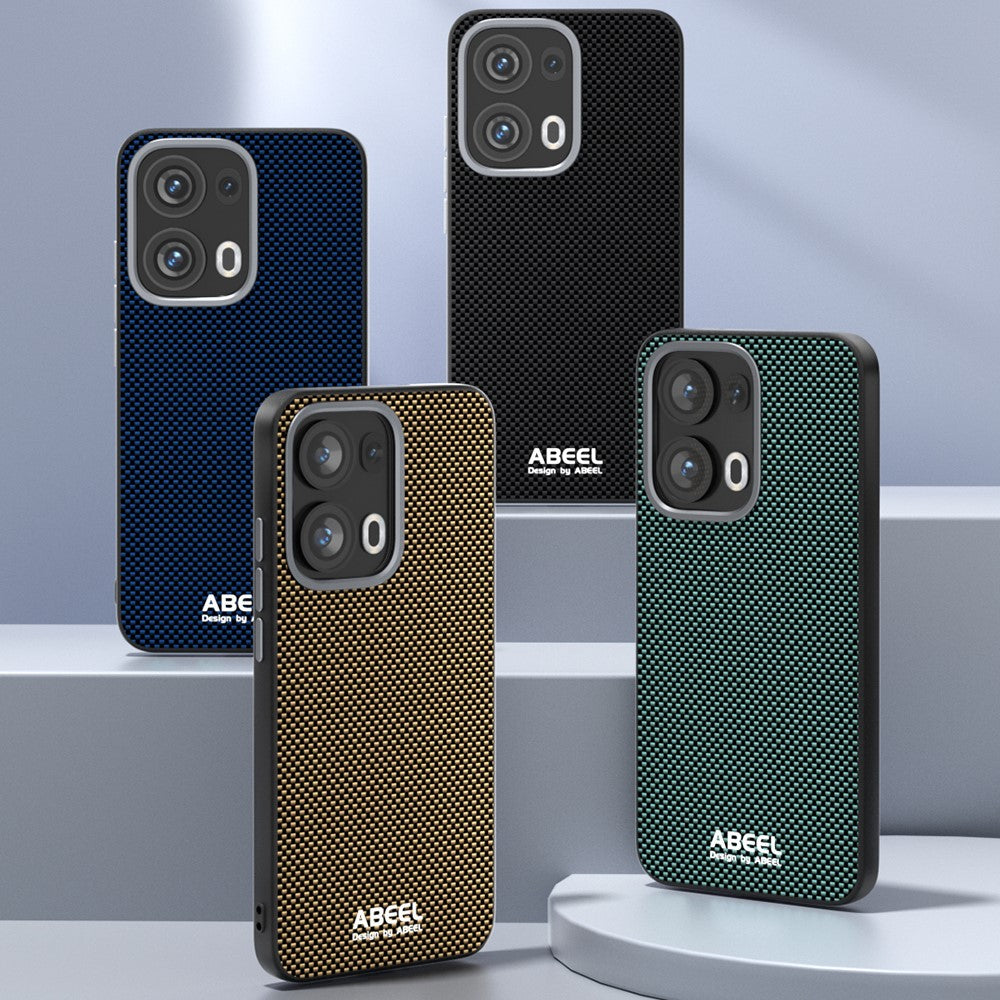 ABEEL För Oppo Reno13 5G (Global) Magnetiskt Skal Tryckt PC TPU Aluminiumlegering Läder mobilskal