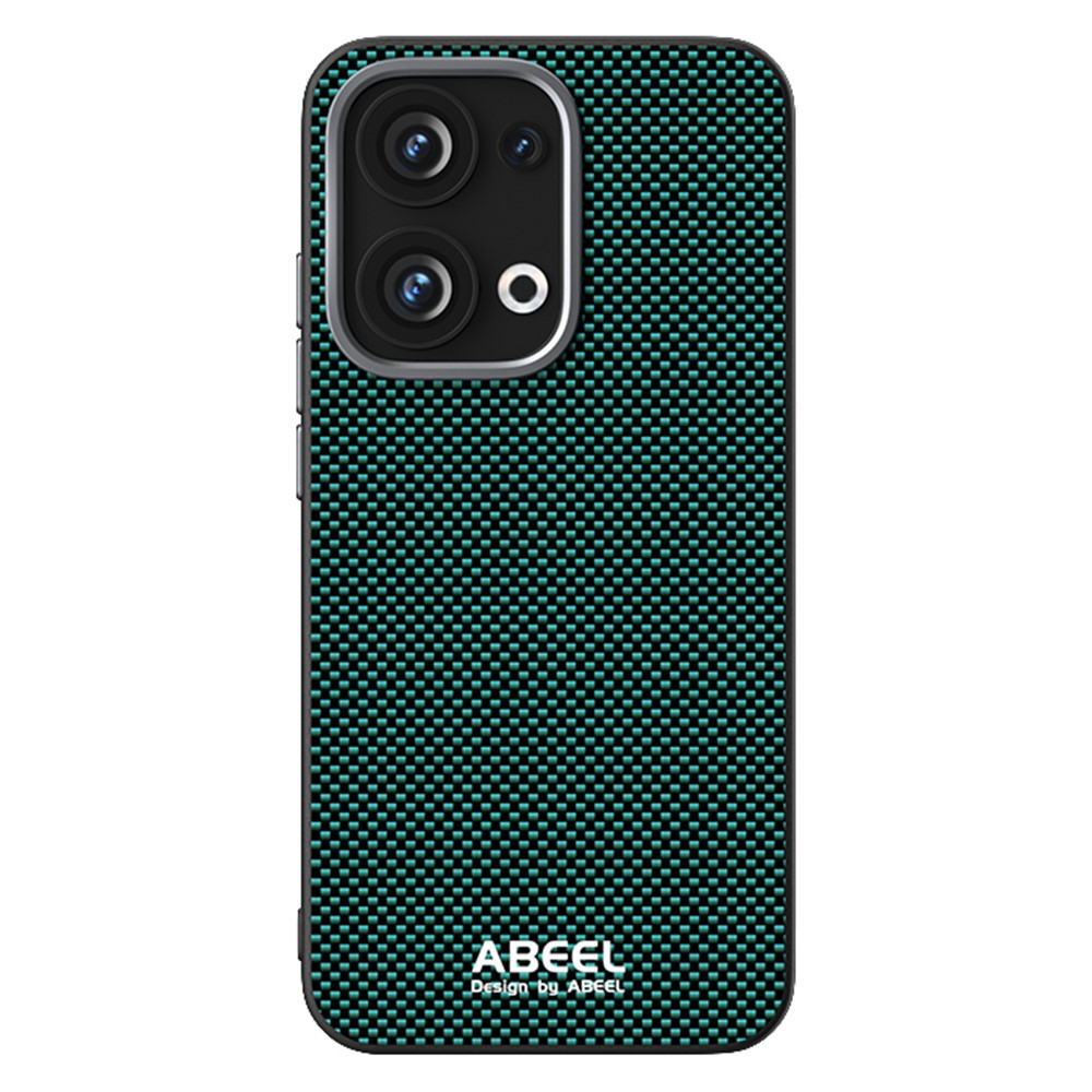 ABEEL För Oppo Reno13 5G (Global) Magnetiskt Skal Tryckt PC TPU Aluminiumlegering Läder mobilskal