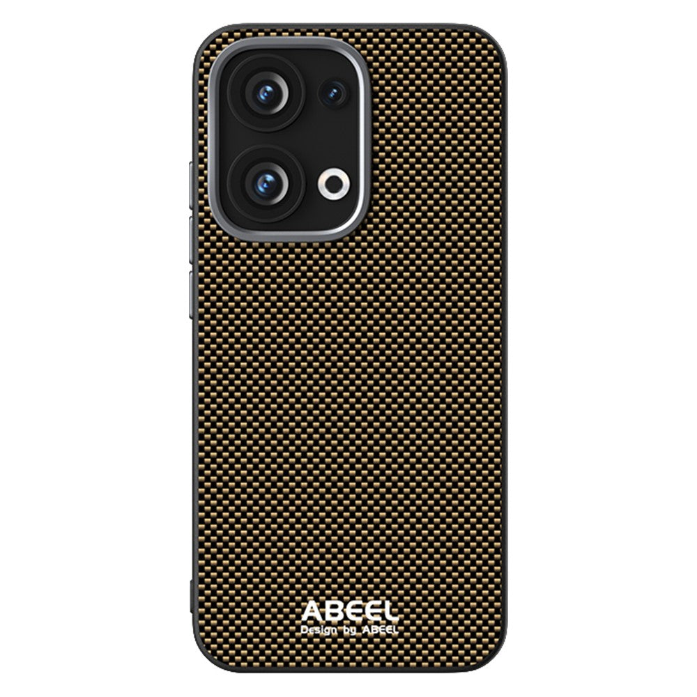 ABEEL För Oppo Reno13 5G (Global) Magnetiskt Skal Tryckt PC TPU Aluminiumlegering Läder mobilskal