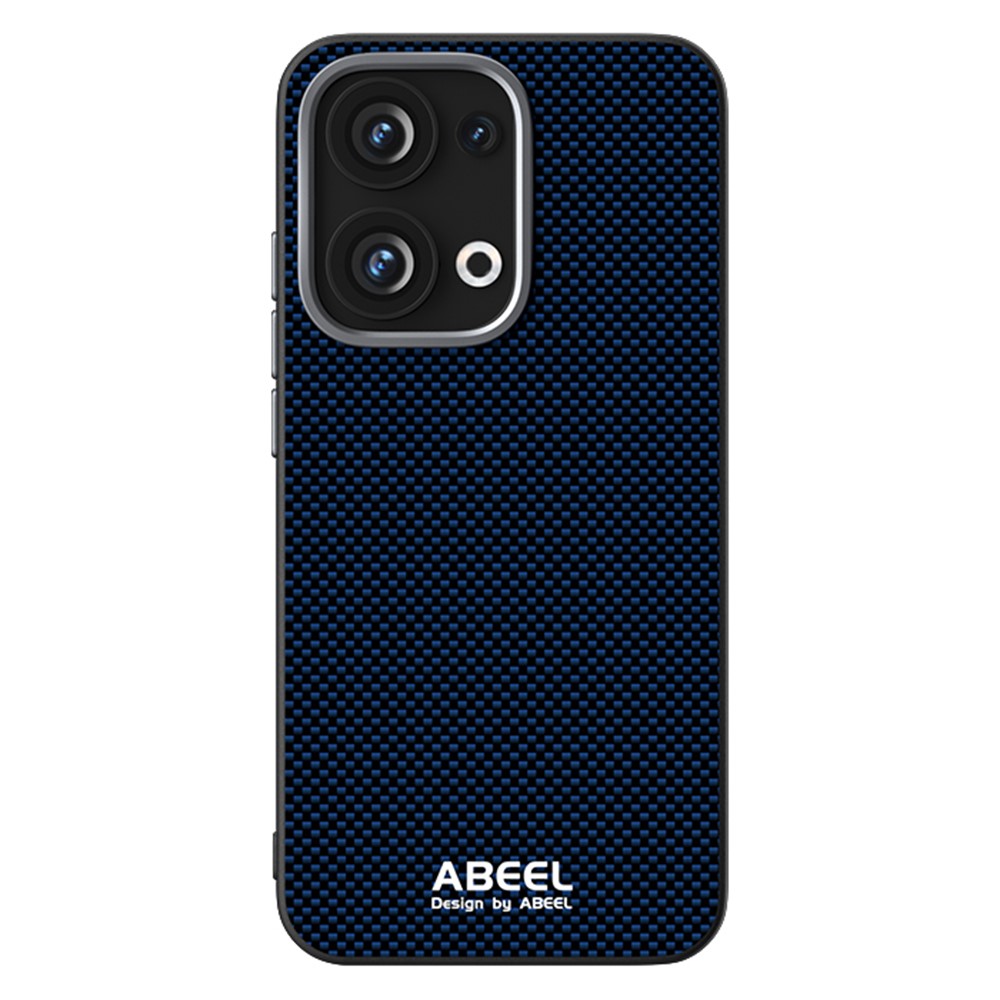 ABEEL För Oppo Reno13 5G (Global) Magnetiskt Skal Tryckt PC TPU Aluminiumlegering Läder mobilskal