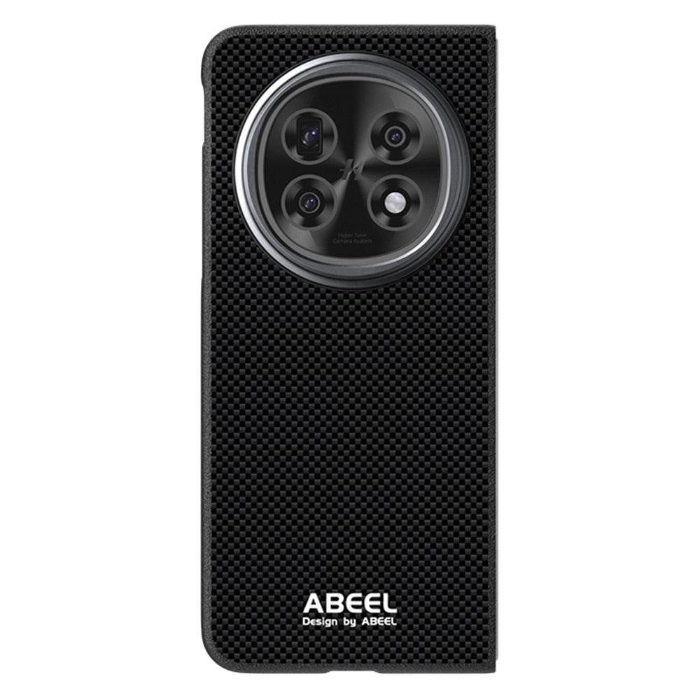ABEEL För Oppo Find N5 5G Magnetiskt Skal Tryckt PC TPU Aluminiumlegering Läder mobilskal