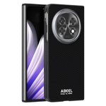 ABEEL För Oppo Find N5 5G Magnetiskt Skal Tryckt PC TPU Aluminiumlegering Läder mobilskal