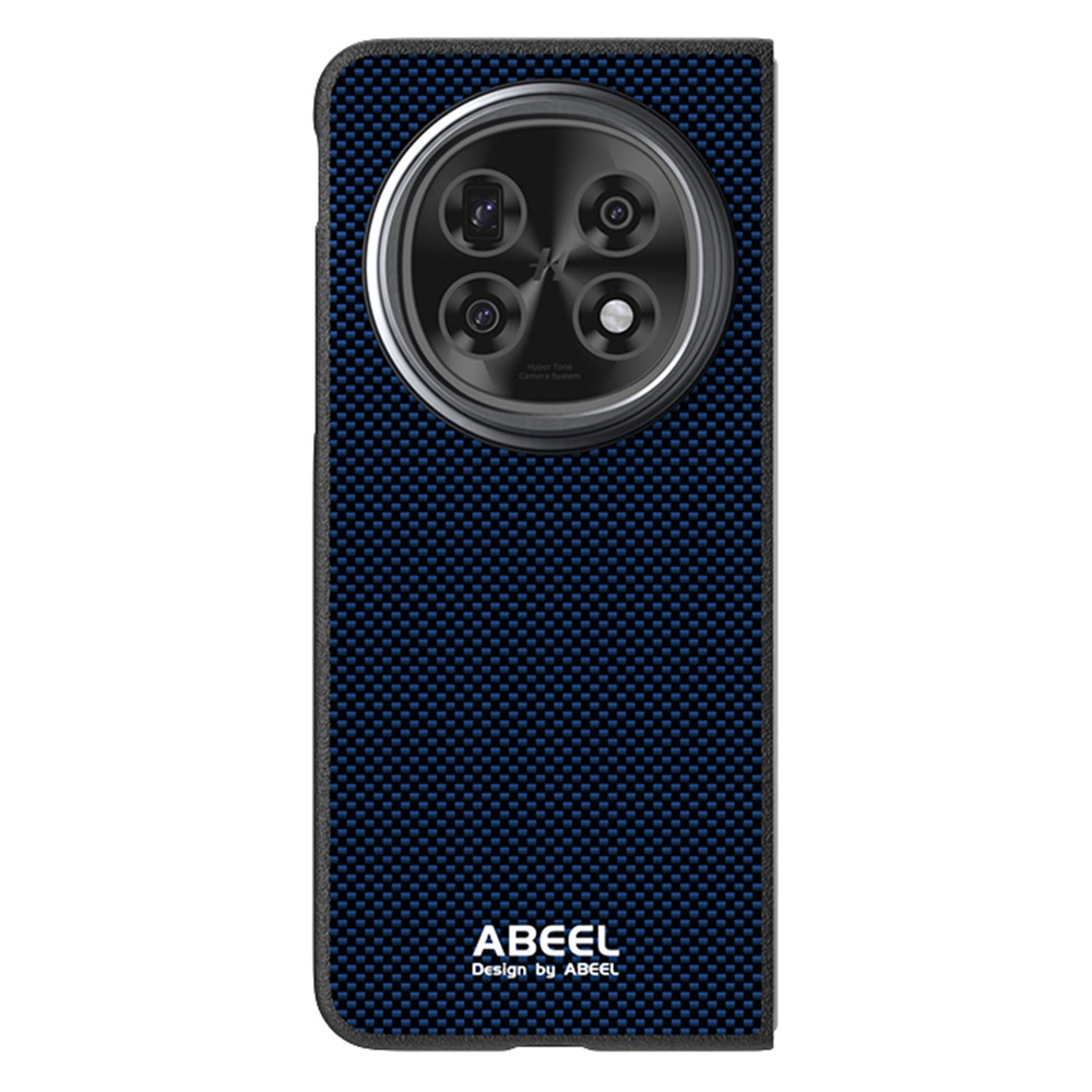 ABEEL För Oppo Find N5 5G Magnetiskt Skal Tryckt PC TPU Aluminiumlegering Läder mobilskal