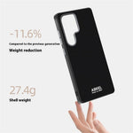 ABEEL Til Samsung Galaxy S24 Ultra Magnetisk Cover Trykt PC TPU Aluminiumlegering Læder Telefoncover