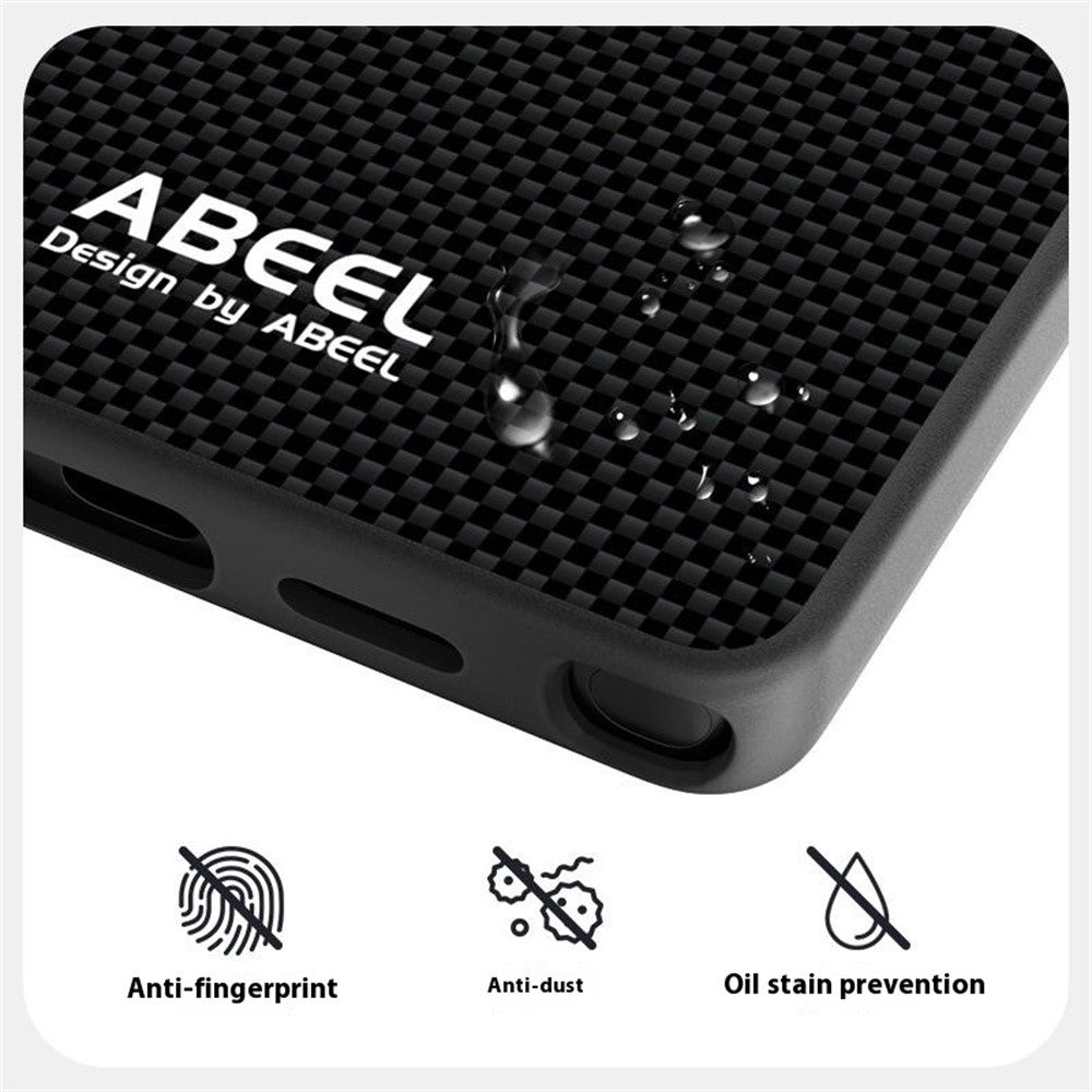 ABEEL Til Samsung Galaxy S24 Ultra Magnetisk Cover Trykt PC TPU Aluminiumlegering Læder Telefoncover