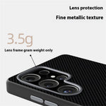 ABEEL Til Samsung Galaxy S24 Ultra Magnetisk Cover Trykt PC TPU Aluminiumlegering Læder Telefoncover